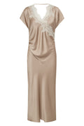 Iduncc Asym Lace Dress | Bisquit | Kjole fra Co'Couture