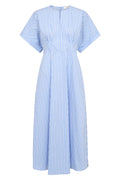 Kaio Stripe Dress 46120 | Pale Blue | Kjole fra Co'couture