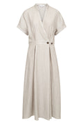 Cher Wrap SS Dress 46124 | Silver | Kjole fra Co'couture