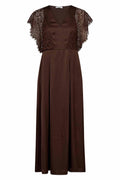 Iduncc Lace Dress | Dark Brown | Kjole fra Co'Couture