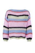 Frey Striped Jumper | Soft Candy | Strik fra Black Colour