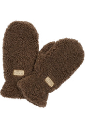 Marta Teddy Mitten | Dark Brown | Gloves fra Marta du Chateau