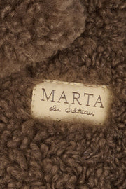 Marta Teddy Mitten | Dark Brown | Gloves fra Marta du Chateau