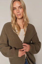 Wynter V-neck Knit Cardigan   | Sea Turtle | Strik fra Mos Mosh