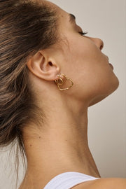 Organic Heart Small | 925S/GP/M | Øreringe fra Enamel