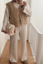 Teddy Vest | Beige | Vest fra Avery