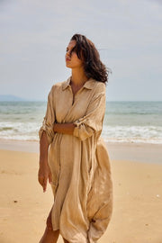 Flow Dress | Beige | Kjole fra Atelier C
