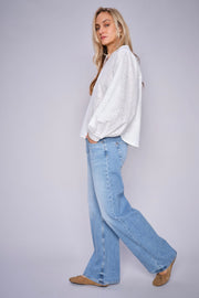 Dara Vint Jeans  Regular | Light Blue | Jeans fra Mos Mosh