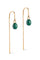 Earrings, Eleanor | 42 Petrol Green | Øreringe fra Enamel