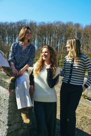 Jazz Cardigan 206484 | Moonbeam Melange W. Black | Cardigan fra Freequent