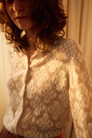 Kether Lace Shirt  | Ecru | Skjorte fra Mos Mosh