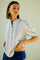 Nollie Blouse 206083 | Brilliant White W Deep Ultrama | Bluse fra Freequent