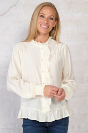 Gaya Blouse | Off White | Bluse fra Prepair