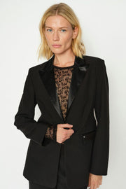 Loretta Mono Mesh Blouse | Black | Bluse fra Mos Mosh