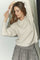 Row Collar Cable Knit 32204 | Creme | Strik fra Co'couture
