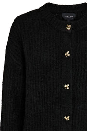 Fro O Neck Cardigan | Black | Strik fra Liberté