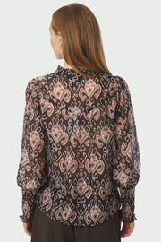 Camisa Print Blouse | Black | Bluse fra Neo Noir
