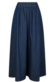 Yara Denim Long Skirt | Dark Blue | Nederdel fra Neo Noir