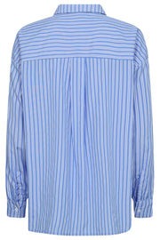 Shaky Shirt | Off-white w. Colony blue | Skjorte fra Freequent