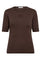 Granny Embroidery SS Tee 33166 | Mocca | T-Shirt fra Co'couture