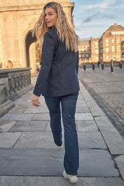 Cecilia Cover Long Jeans | Blue Denim | Jeans fra Mos Mosh