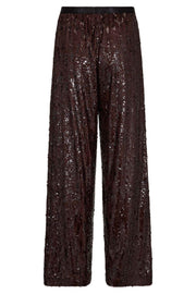 Sophie Sequin Pant 31653 | Dark Brown | Bukser fra Co'couture