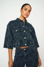 Dara Floret Jeans Regular | Blue | Jeans fra Mos Mosh