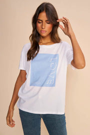 Costa O-SS Tee | Cashmere Blue | T-shirt fra Mos Mosh