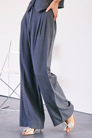 Liane Pleat Pant 31425 | Dark Grey | Bukser fra Co'couture