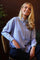 Sara Ls Shirt | Blue Diamond Stripe | Bluse fra Liberté