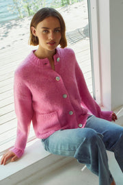 Louisa Cardigan 205416 | Fuchsia Pink | Cardigan fra Freequent