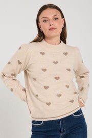 Faith Pullover 206655 | Moonbeam Mel W Desert T Mel | Cardigan fra Freequent