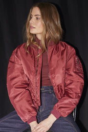 Libby Bomber Jacket 30364 | Winered | Jakke fra Co'couture