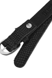 Belts 16130 | Black Croco | Bælte fra Depeche