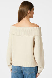 Jane Knit Blouse | Ivory | Strik fra Neo Noir