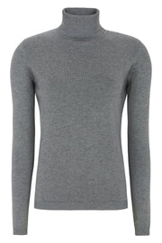 Marla Rollneck Knit | Medium Grey Melange | Strik fra Soft Rebels