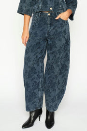 Rosy Floret Jeans Ankle | Blue | Jeans fra Mos Mosh