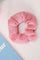 Color Seersucker Scrunchie | Pink | Hårelastik fra By Timm