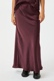 Vicky Heavy Sateen Skirt 159588 | Burgundy | Nederdel fra Neo Noir