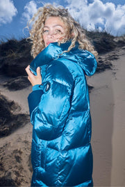 Nova Metallic Down Jacket  | Bluesteel | Jakke fra Mos Mosh