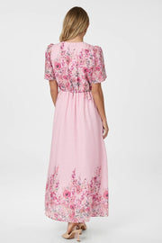 Serna Flower Print Dress | Light Pink | Kjole fra Neo Noir