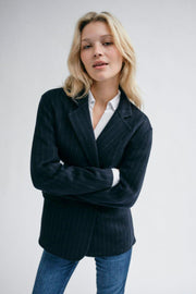 Karita Idun Wool Blazer | Salute Navy | Blazer fra Mos Mosh