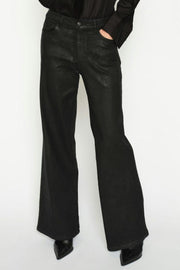 Dara Coated PantRegular | Black | Bukser fra Mos Mosh