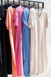 Samos Dress | Ocean | Kjole fra Black Colour