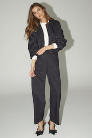 Clover Dot Balloon Jacket 30347 | Black | Jakke fra Co'couture