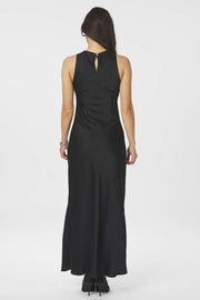 Celinie Heavy Sateen Dress | Black | Kjole fra Neo Noir