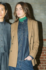 Malie Gabby Blazer | True Camel | Blazer fra Mos Mosh