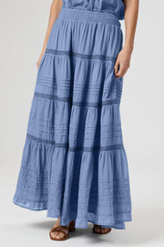 Felicia S Voile Skirt | Smoke Blue | Nederdel fra Neo Noir