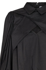 Annah Cut-Out Blouse | Black | Bluse fra Co' Couture