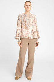 Neomi blouse 54627 | Sand/Navy | Skjorte fra Gustav